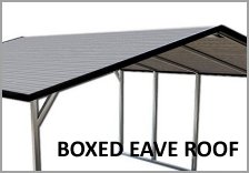 Single Carports Boxed Eave Roof