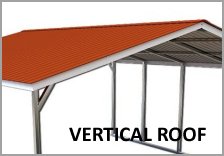 Single Carport Vertical Roof