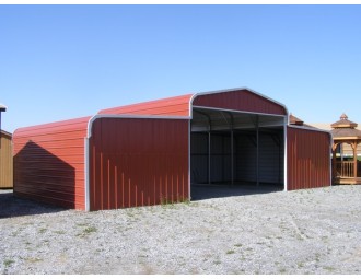 Steel Barn Shelter | Regular Roof | 42W x 21L x 9H