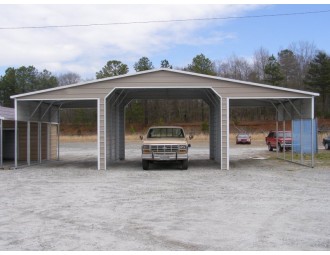 Continuous Roof Metal Barn | Boxed Eave Roof | 42W x 21L x 12H |  Ag Barn