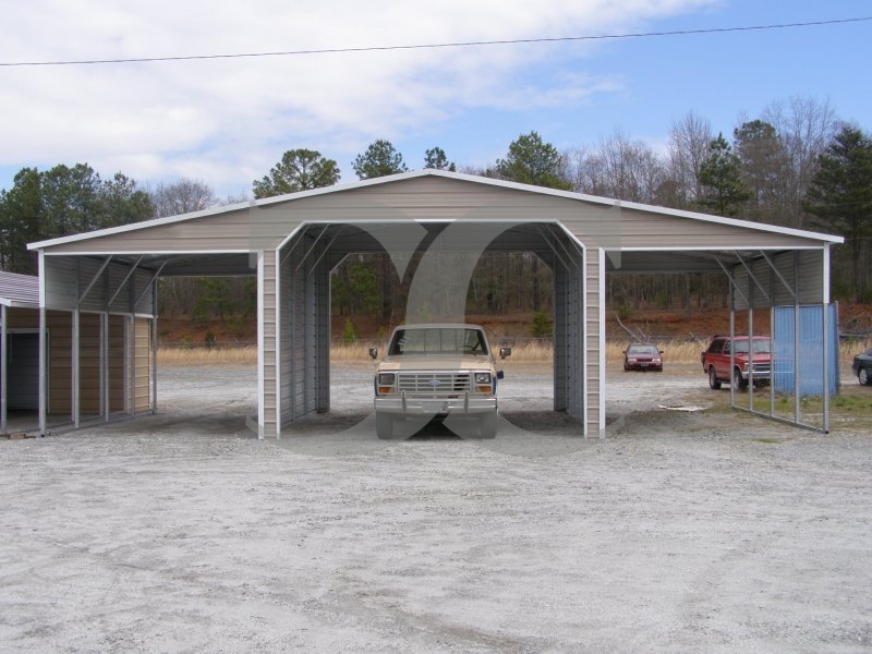 Continuous Roof Metal Barn | Boxed Eave Roof | 42W x 21L x 12H |  Ag Barn