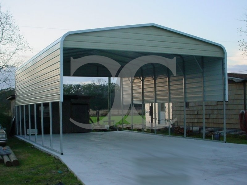 Carport | Regular Roof | 22W x 36L x 11H | 4 Panels | 2 Gables