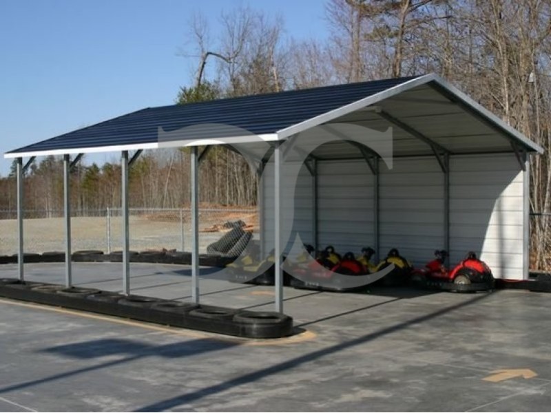 Carport | Boxed Eave Roof | 20W x 21L x 7H