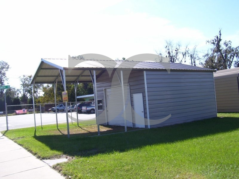 Carport | Vertical Roof | 18W x 31L x 10H Utility