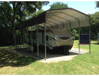 Carport | Regular Roof | 18W x 36L x 12H | Metal RV Camper Shelters