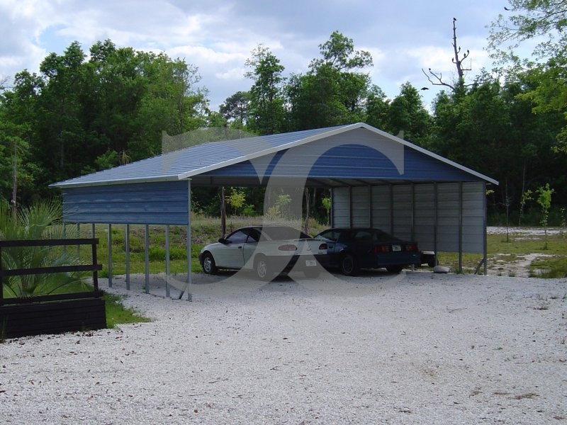 Carport | Boxed Eave | 30W x 26L x 8H | Triple-Wide