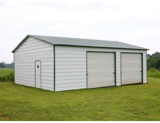 Garage | Boxed Eave Roof | 24W x 31L x 10H | Side Entry Worskhop