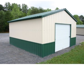 All Vertical Garage | Vertical Roof | 18W x 26L x 9H | 1-Car