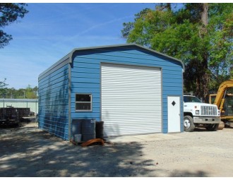 Garage Shop Building | Regular Roof | 22W x 31L x 12H` | 1-Bay Garage